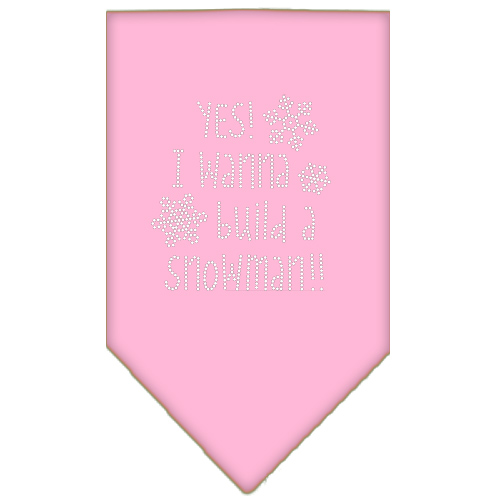 Yes! I want to build a Snowman Rhinestone Bandana Light Pink Small